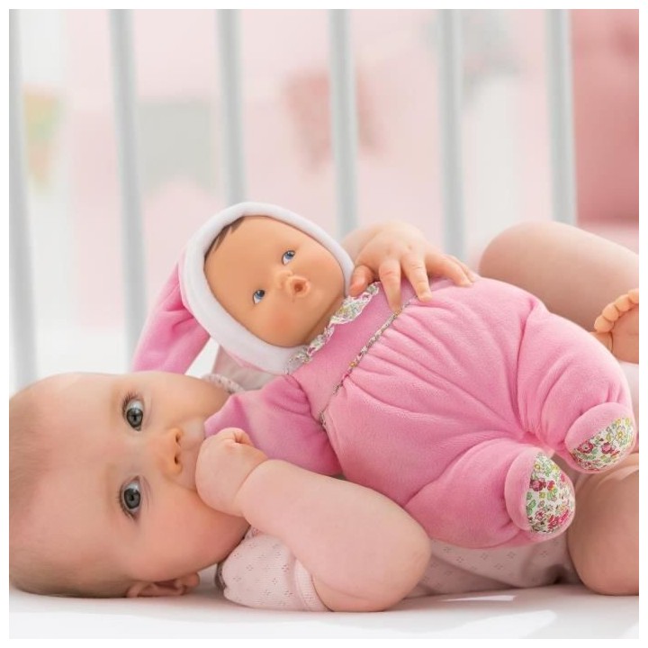 Mon Doudou COROLLE - Babipouce Jardin en Fleurs - 28 cm - senteur de v