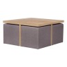 Set Table basse et 4 poufs - SCUDO