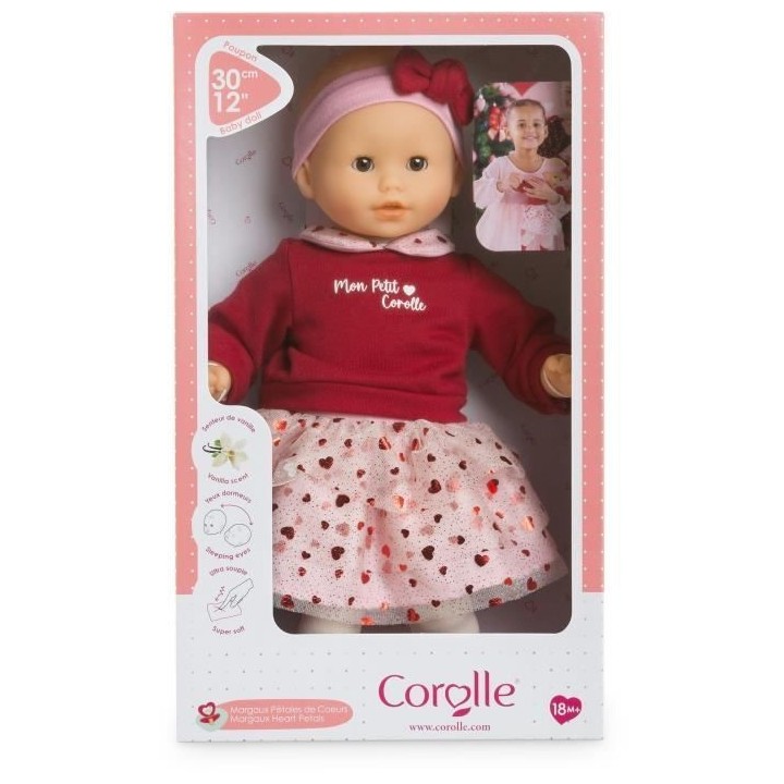 Mon Premier Poupon COROLLE - Bébé Calin Margaux Pétales de Coeurs -