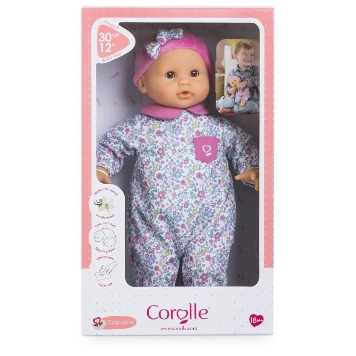 Mon Premier Poupon COROLLE - Bébé Calin Capucine - 30 cm - senteur d