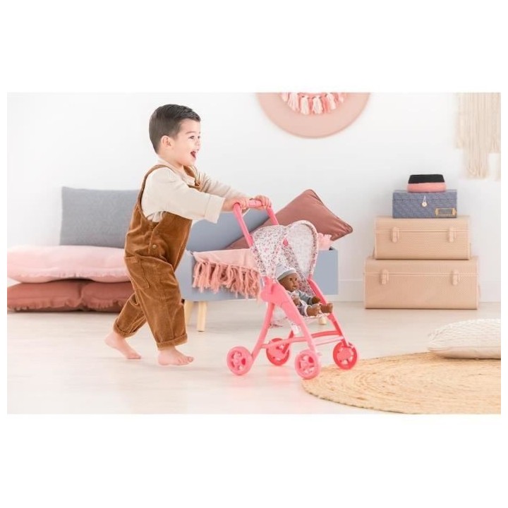 Poussette fleurie pour poupon 30 cm Corolle - Accessoire des 18 mois