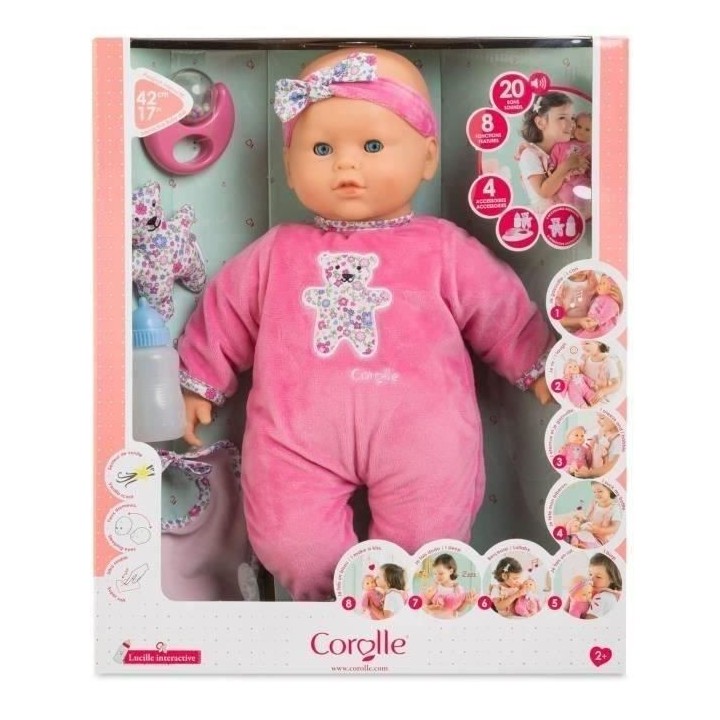 Grand poupon Lucille intéractive - COROLLE - Mon Grand Poupon - 42cm