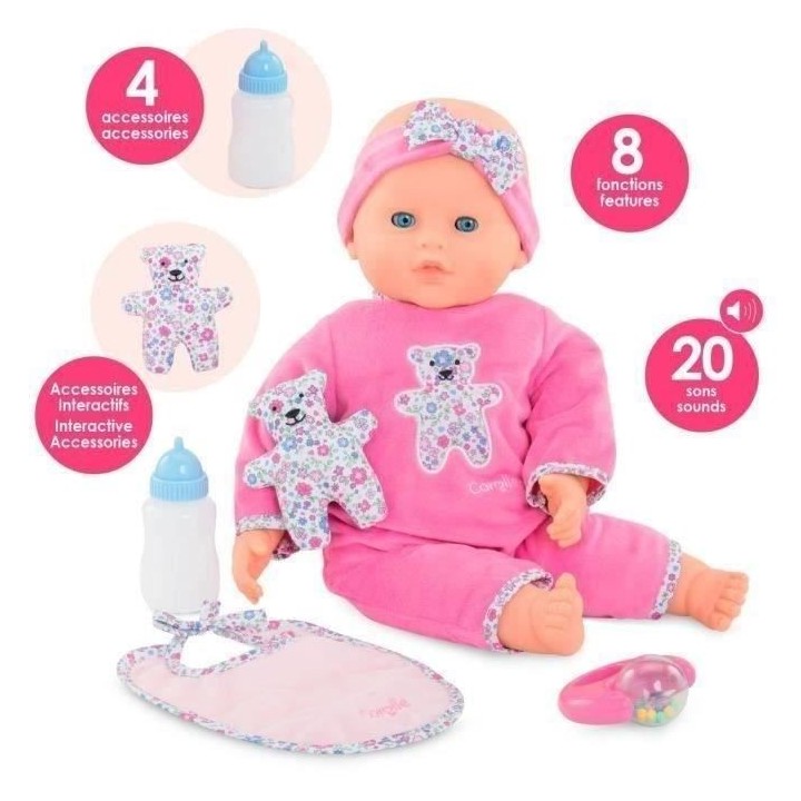 Grand poupon Lucille intéractive - COROLLE - Mon Grand Poupon - 42cm