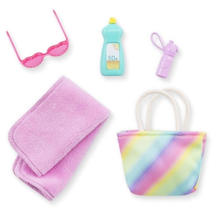 Poupée mannequin Luna a la plage - COROLLE GIRLS - 28 cm - 5 accessoi