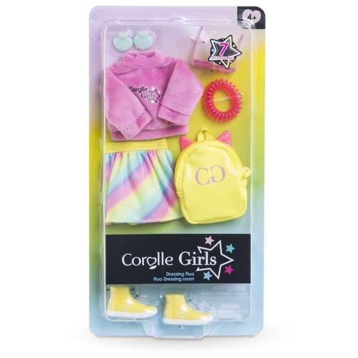 Accessoires poupée - COROLLE - Dressing fluo - Pour poupée mannequin