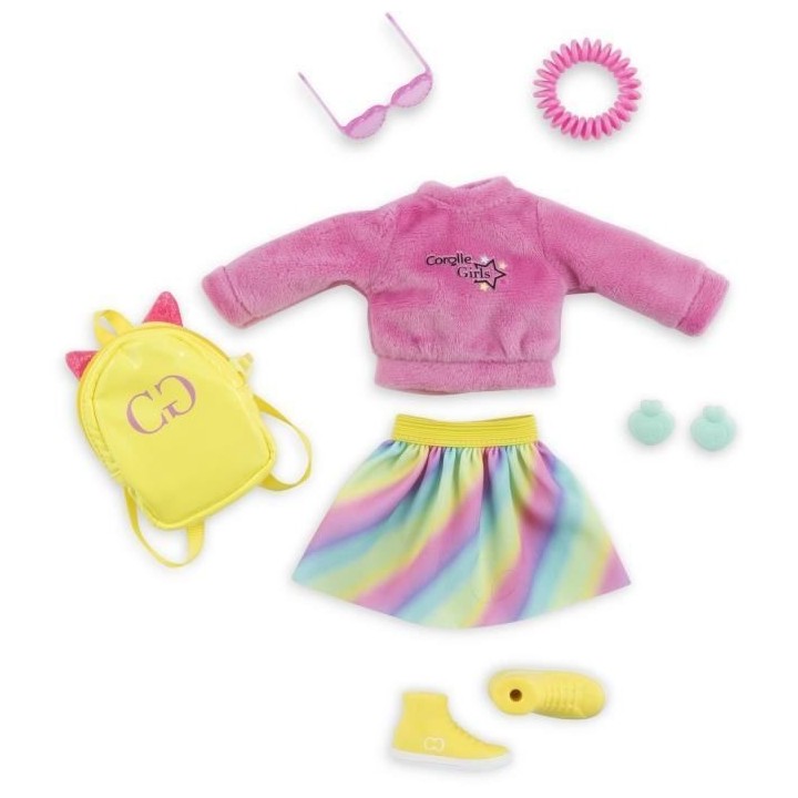 Accessoires poupée - COROLLE - Dressing fluo - Pour poupée mannequin