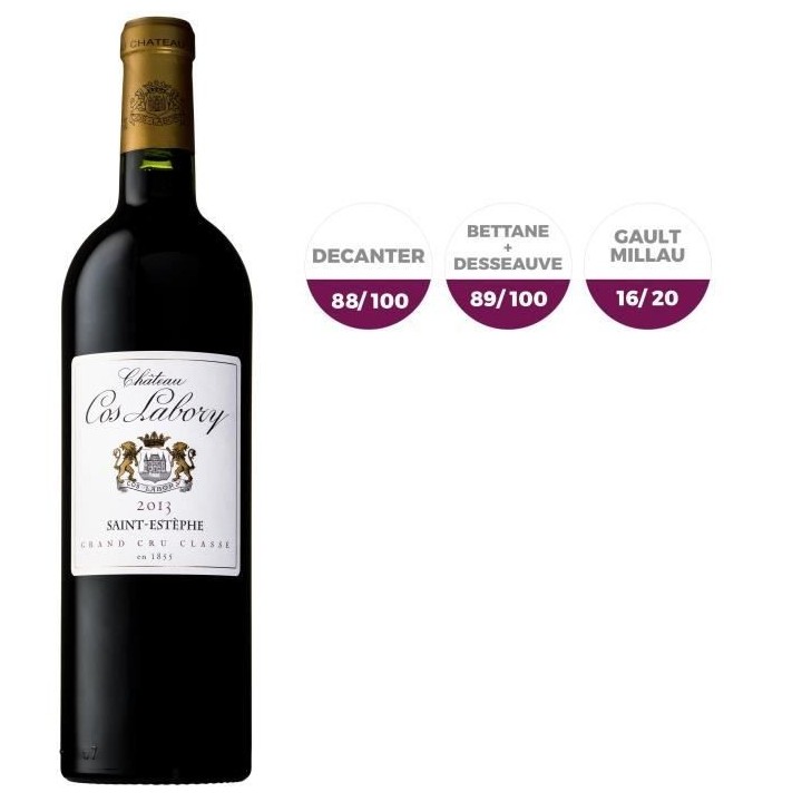 Château Cos Labory 2013 Saint-Estephe - Vin rouge de Bordeaux