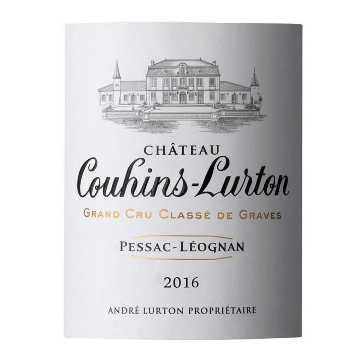 Château Couhins Lurton Vis 2016 Pessac Léognan - Vin blanc de Bordea