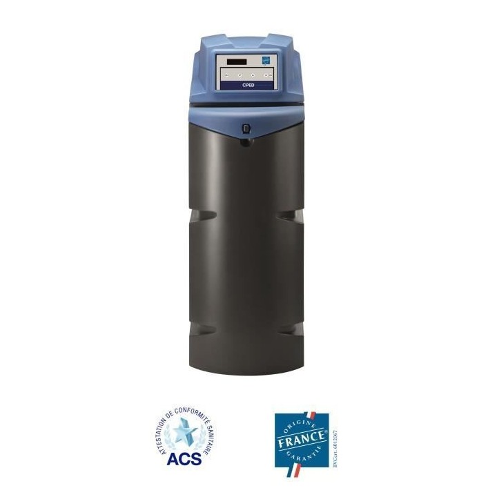 Adoucisseur d'eau - CPED - 22 L - Filtration intégrée - Protection c