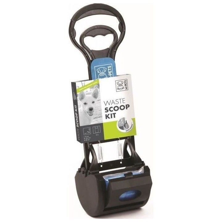M-PETS Kit pelle a déjection Waste Scoop Kit - 38x12x10,5cm - Noir et