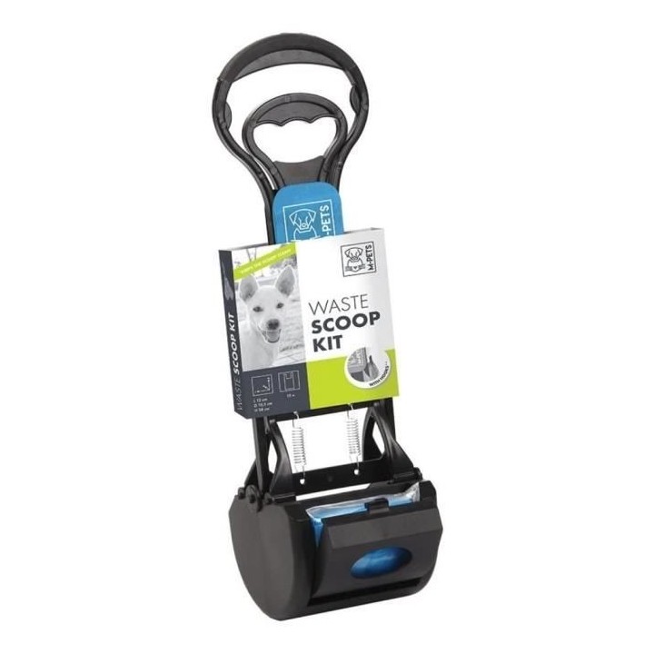M-PETS Kit pelle a déjection Waste Scoop Kit - 38x12x10,5cm - Noir et