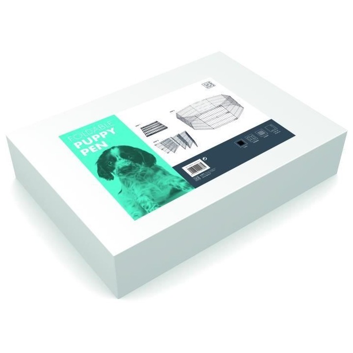 Enclos métal animaux 62 cm x8 cm - S - Black