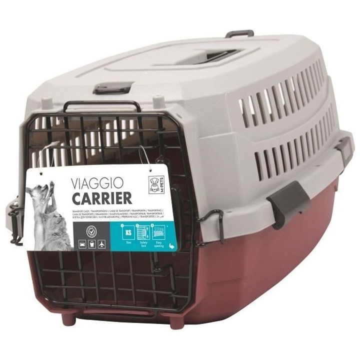 M-PETS Caisse de transport Viaggio Carrier S - 58,4x38,7x33cm - Bordea