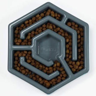 Gamelle anti glouton - Gris - Pour chien