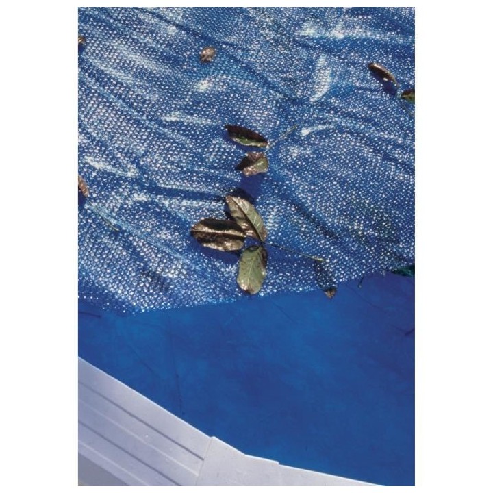 Bâche été a bulles pour piscine autoportante GRE - 180 µ - 6,10 x