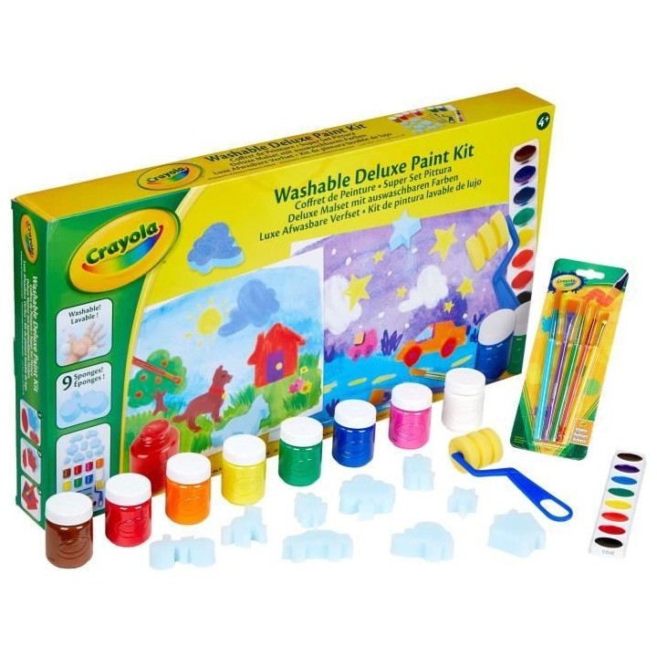 Créatif - CRAYOLA - Mon Coffret de Peinture - Peintures variées non