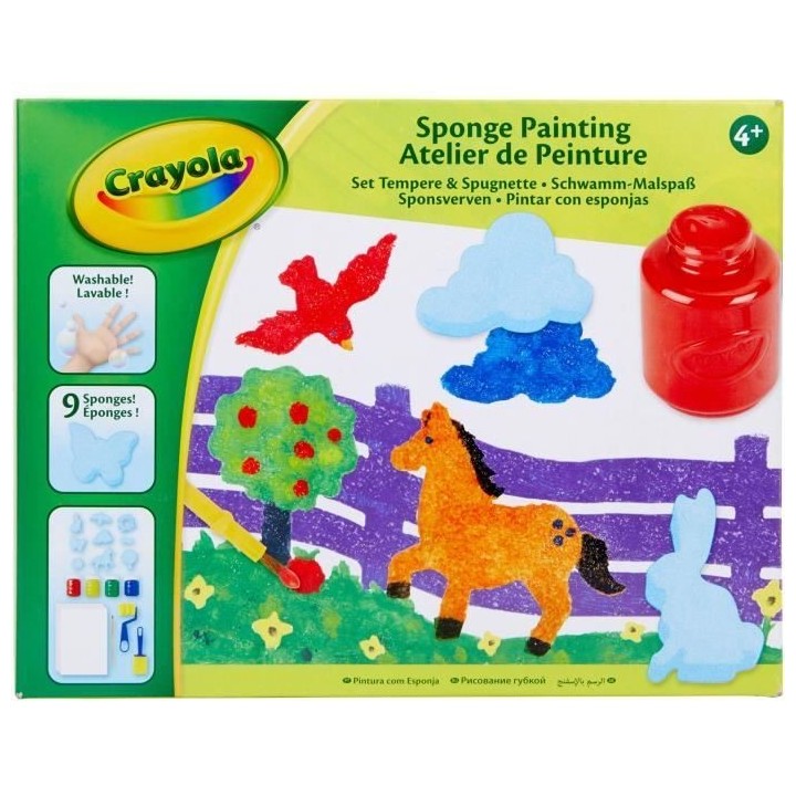 Créatif - CRAYOLA - Atelier de Peinture - Kit de dessin et peinture l