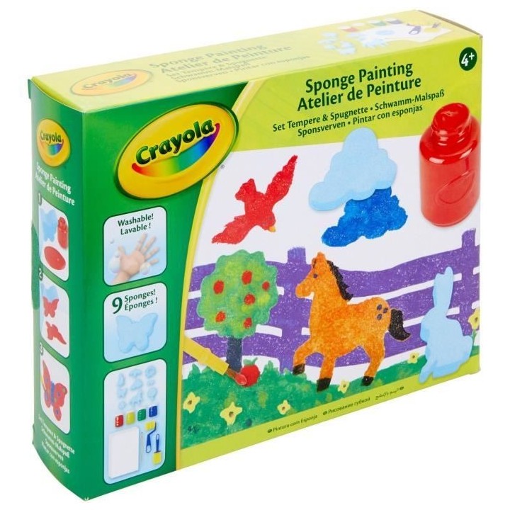 Créatif - CRAYOLA - Atelier de Peinture - Kit de dessin et peinture l
