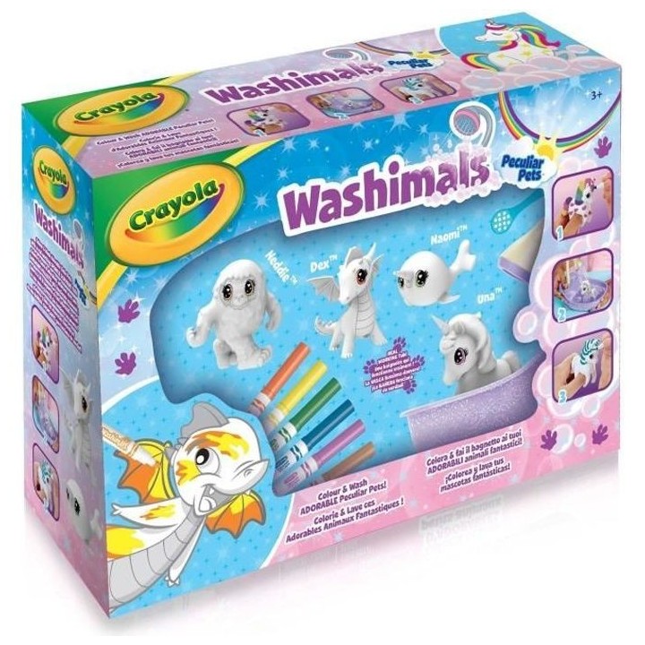 Crayola - Washimals Animaux fantastiques - Coffret de coloriage lavabl