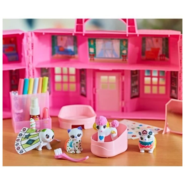 Coffret Super Salon Washimals - CRAYOLA - 5 animaux miniatures - Acces