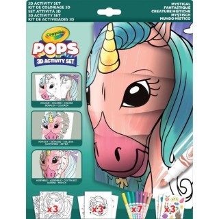 Créatif - CRAYOLA - POPS 3D Mystical - Dessins 3D faciles a réaliser