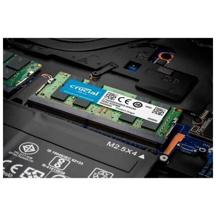 CRUCIAL - Mémoire PC Portable SO-DIMM DDR4 - 4Go (1x4Go) - 2400 MHz -