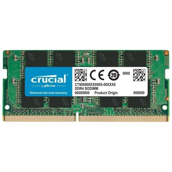 CRUCIAL - Mémoire PC - SODIMM 8Go DDR4-2400