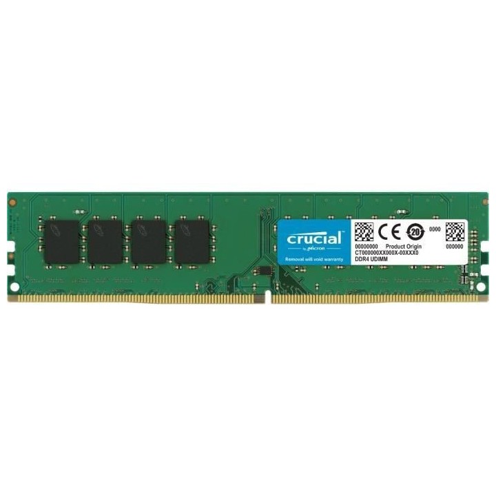 CRUCIAL - Mémoire PC DDR4 - 32Go (2x16Go) - 2666 MHz - CAS 19 (CT2K16