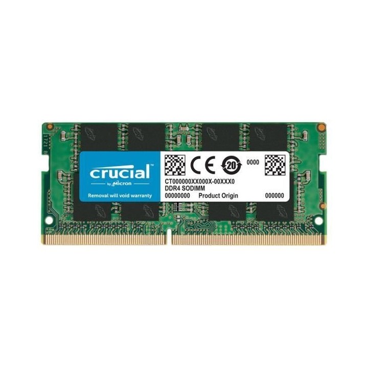 Crucial RAM 16Go DDR4 3200MHz CL22 (ou 2933MHz ou 2666MHz) Mémoire Po