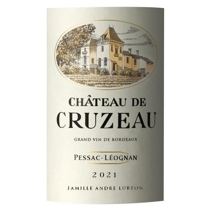 Château de Cruzeau 2021 Pessac-Léognan - Vin rouge de Bordeaux