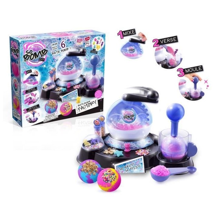 Fabrique pour créer tes bombes de bain effervescentes - CANAL TOYS -