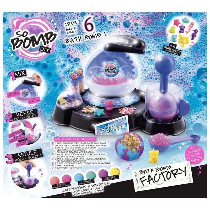 Fabrique pour créer tes bombes de bain effervescentes - CANAL TOYS -