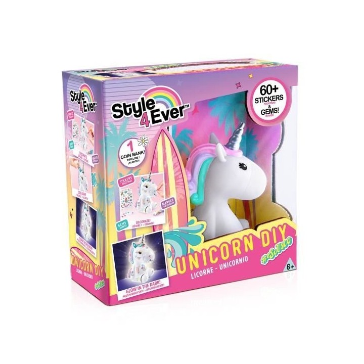 Licorne a décorer - CANAL TOYS - STYLE 4 EVER - Fille - Brille dans l