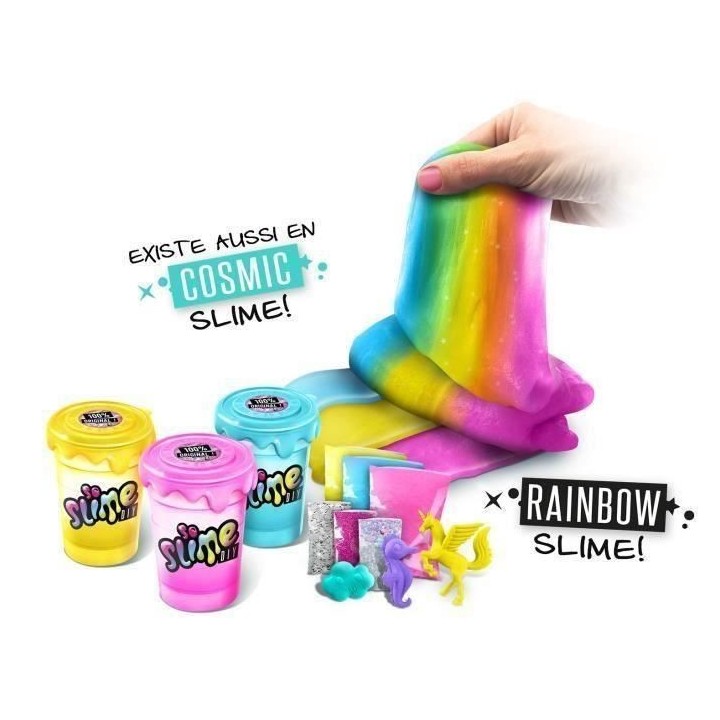 Canal Toys Lot de 3 Slime Shakers Modele aléatoire Cosmic ou Rainbow