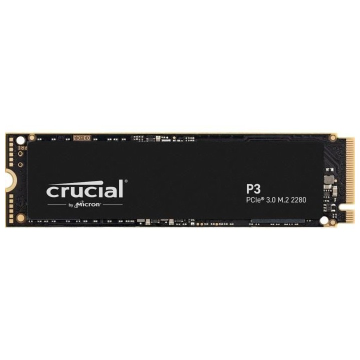 Disque dur SSD CRUCIAL P3 500 Go 3D NAND NVMe PCIe M.2