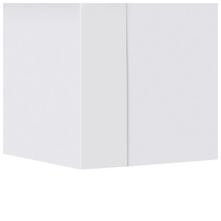 Table basse LED contemporain BLUE LIGHT - Rectangulaire - MDF - Blanc