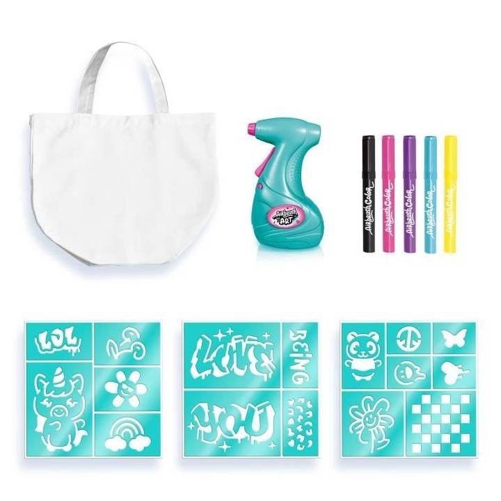 Canal Toys - Airbrush Art - Kit de Fashion Design Kit avec spray élec