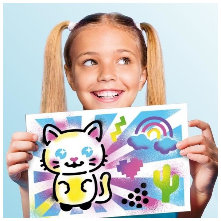 Canal Toys - Airbrush Art - Mallette d'activités avec spray électron