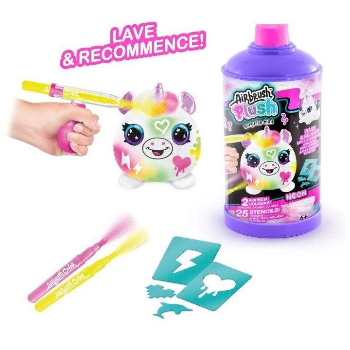 Canal Toys - Airbrush Plush - Mini Peluche surprise a Personnaliser av