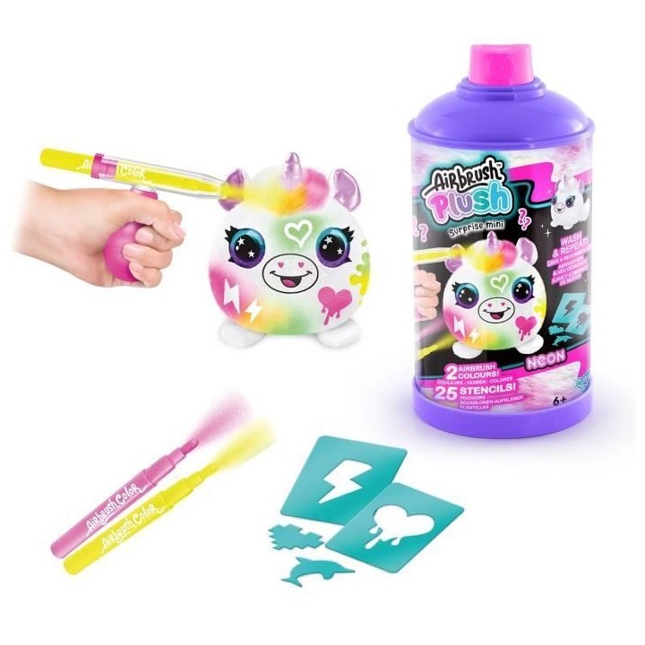 Canal Toys - Airbrush Plush - Mini Peluche surprise a Personnaliser av