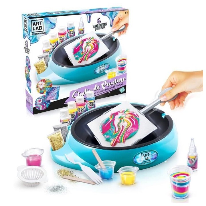 Canal Toys - Art Lab - Studio de Peinture effets pouring des 6 ans - A
