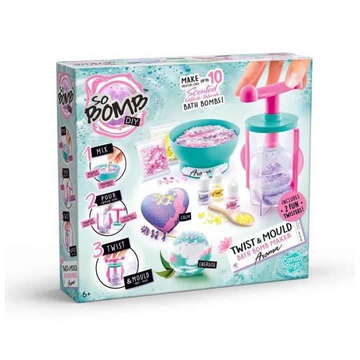 Canal Toys So Bomb DIY - Twist & Mold - Bath Bomb - Loisirs Créatifs