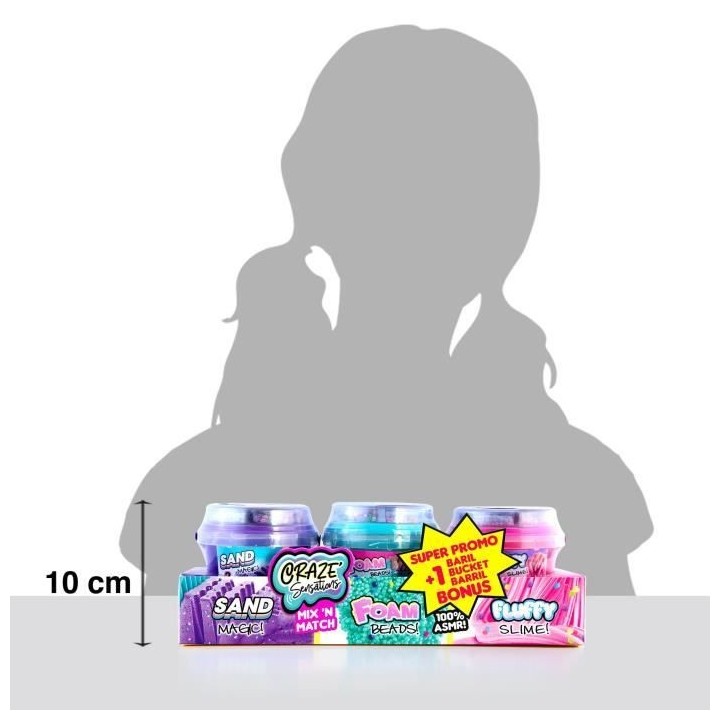 Loisir créatif - CANAL TOYS - CRAZE Sensations 2 barils + 1 bonus - S