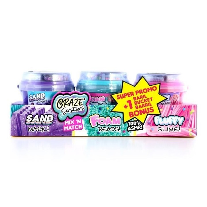 Loisir créatif - CANAL TOYS - CRAZE Sensations 2 barils + 1 bonus - S