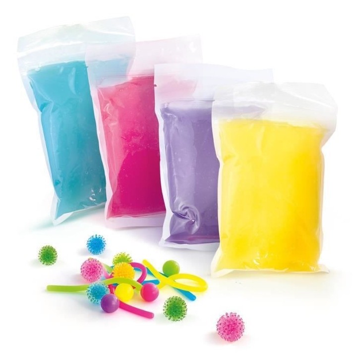 Baril de Slime Fidget - 4 Méga Slimes - Canal Toys - Loisirs Créatif