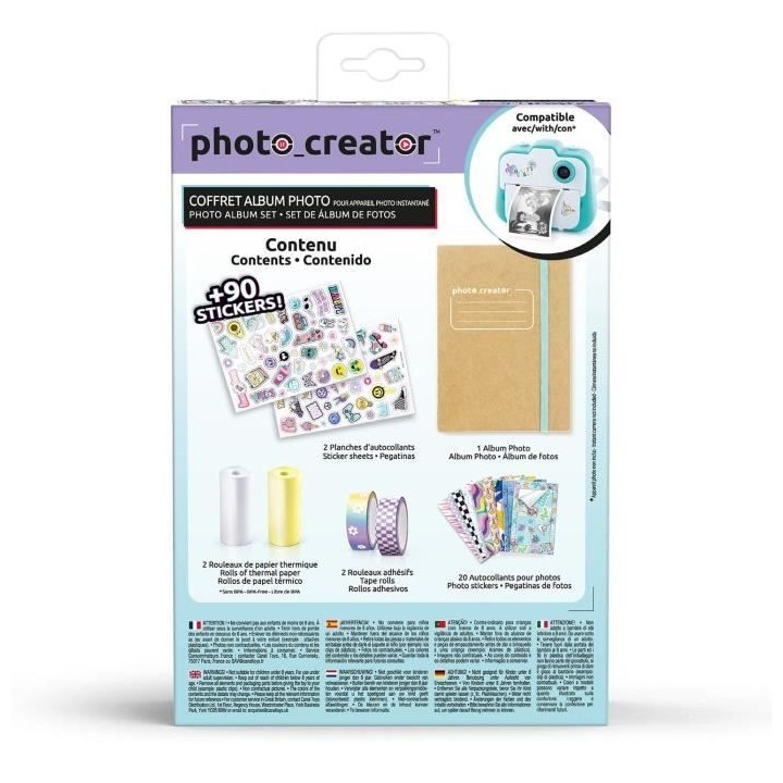 PHOTO CREATOR - Coffret Album Photo pour appareil photo a impression i