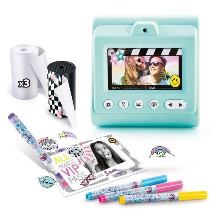 Canal Toys - Appareil Photo Rétro a impression instantanée - 4 roule