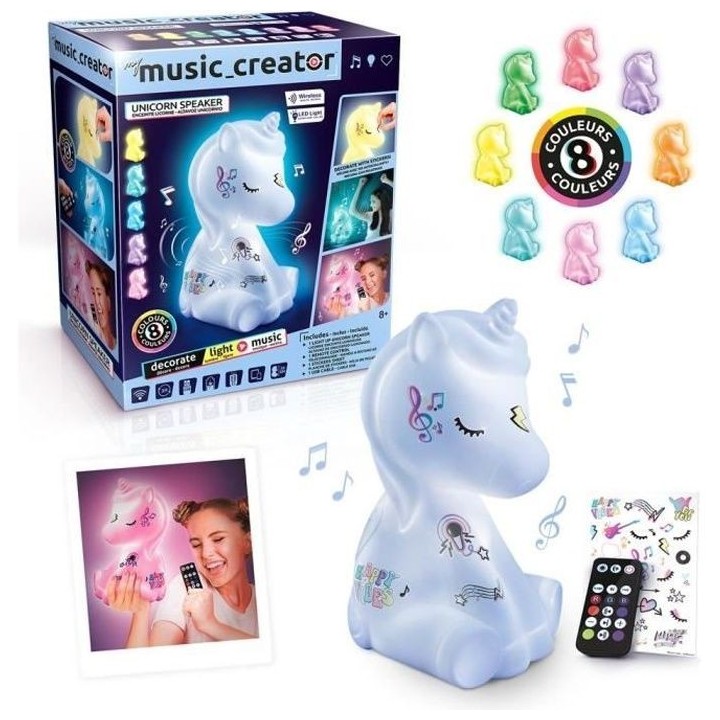 Enceinte licorne lumineuse - CANAL TOYS - Studio Creator - Sans fil -