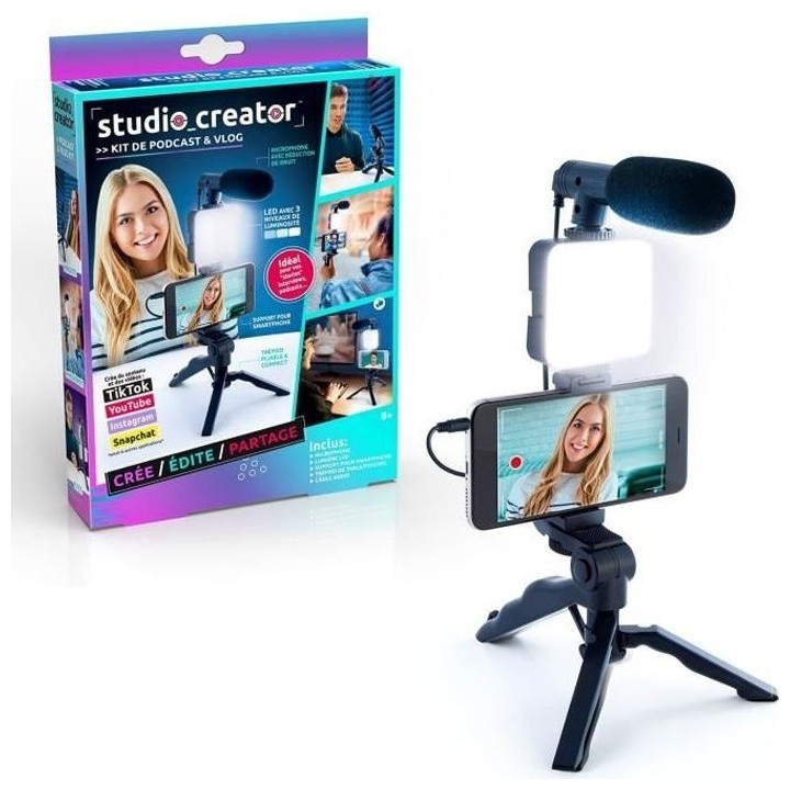 Kit de Vlogging - Studio Creator - INF 033 - Canal Toys