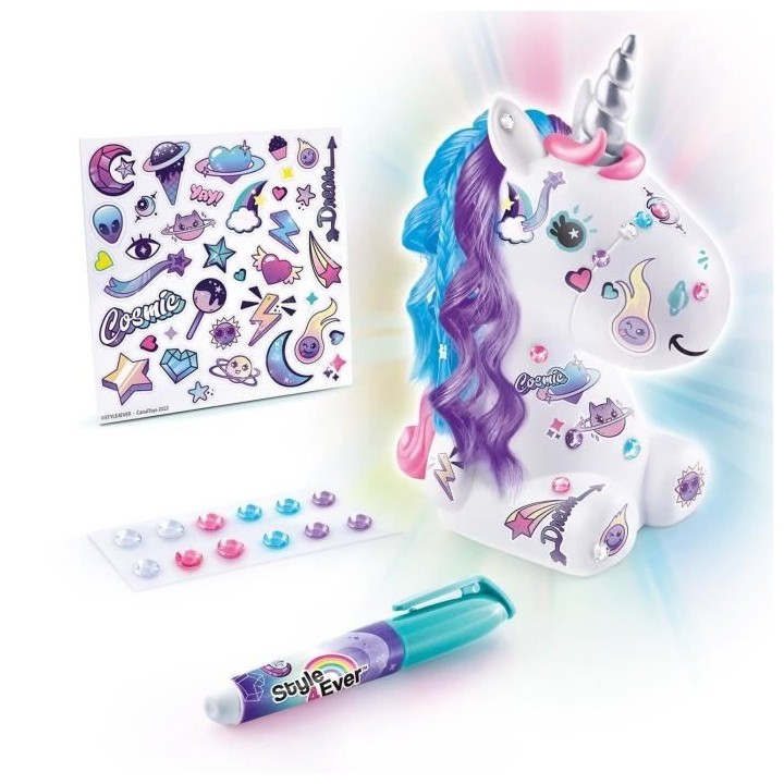 Figurine a décorer - Canal Toys - Licorne Cosmique DIY Lumineuse - É